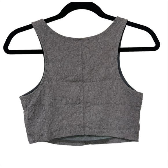 Free People Movement Gray High Neck Bra Top - Picture 6 of 6